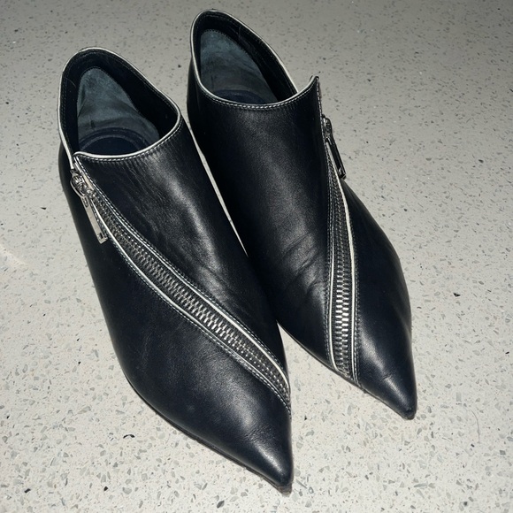 Celine Leather Zipper Flats - Picture 5 of 8